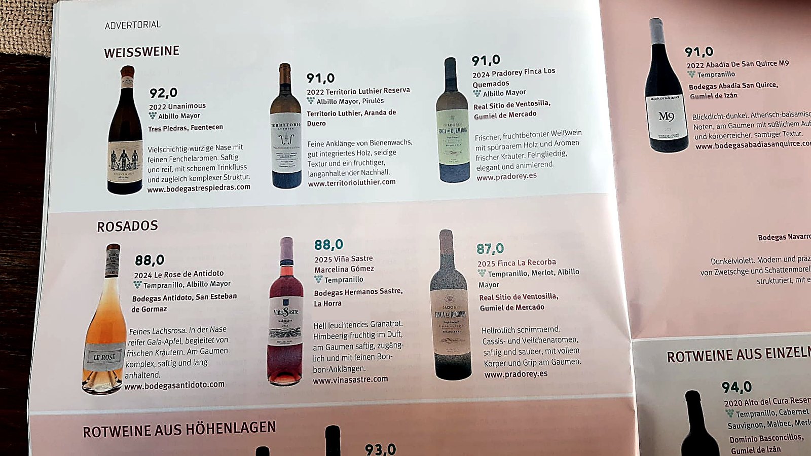 Whites and rosés page: Unanimous 2022, 92 points